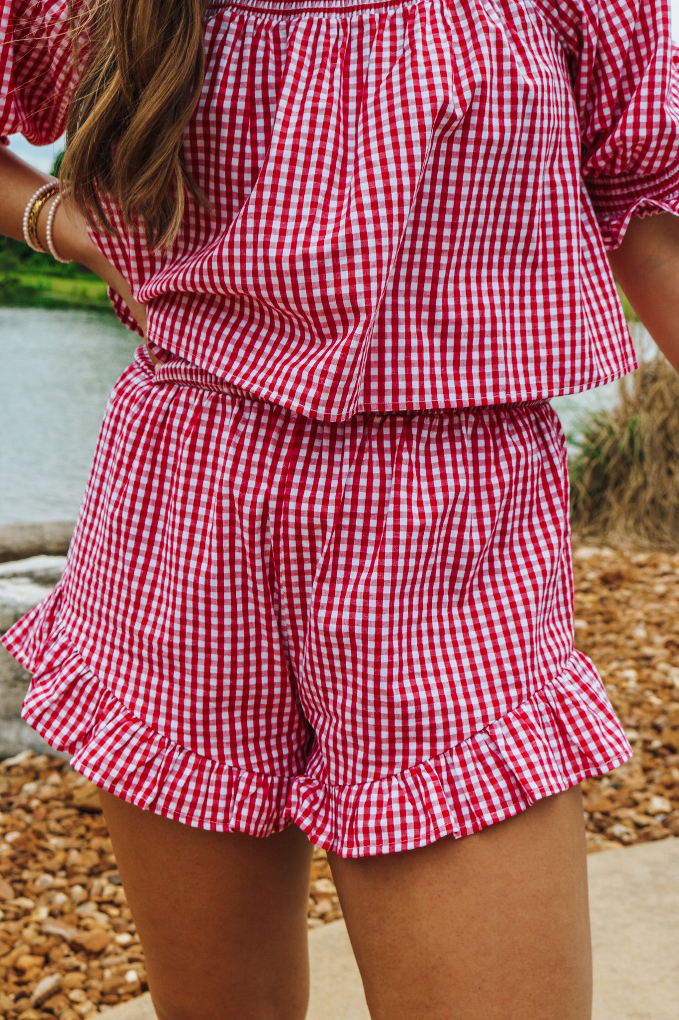 Heavenly Hour Gingham Shorts -2 Colors