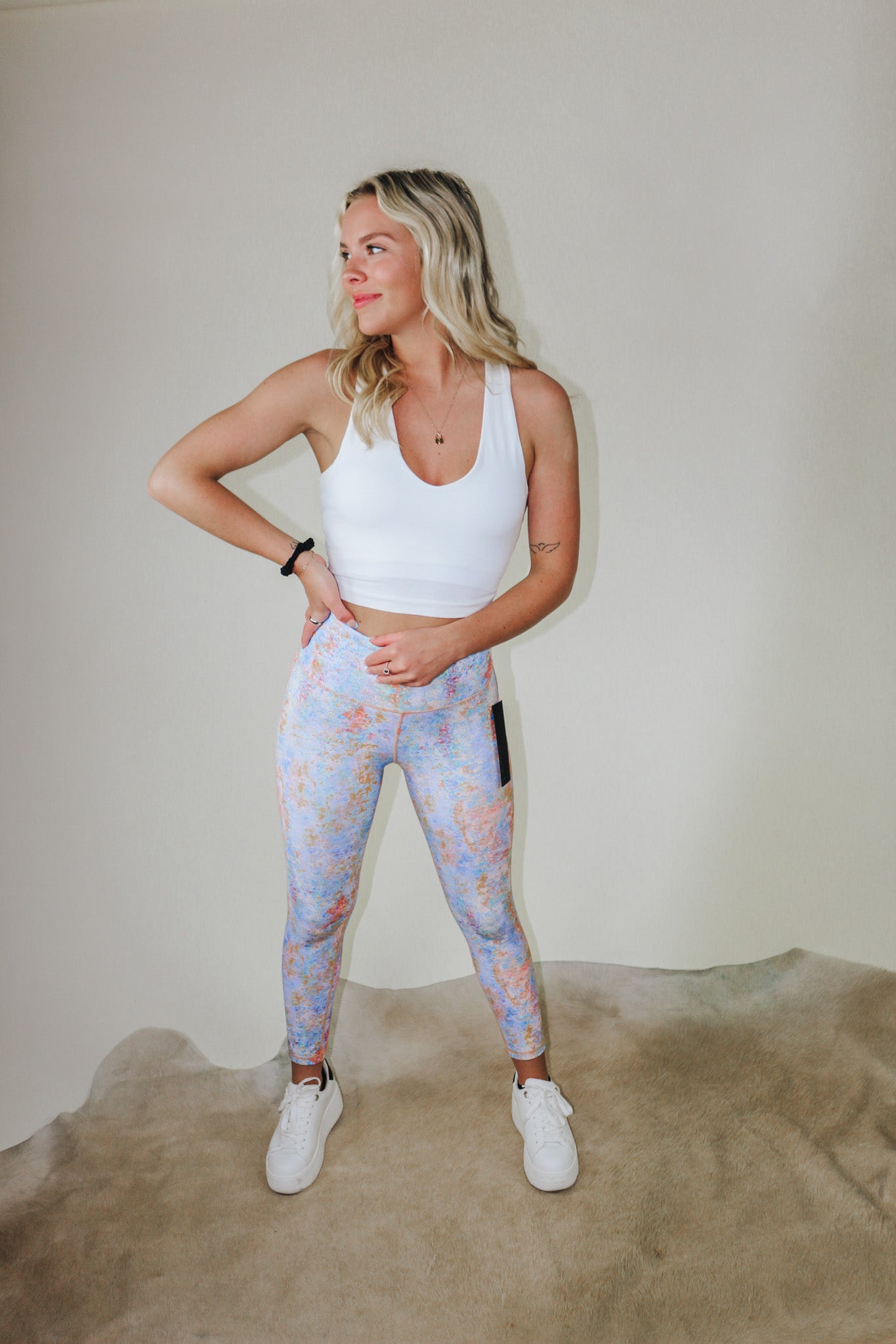 Kaleidoscope Leggings, Colorful Yoga Pants