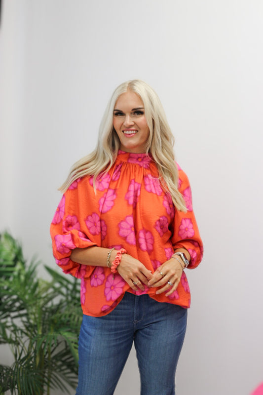 Nice To Know Floral Blouse -2 Colors