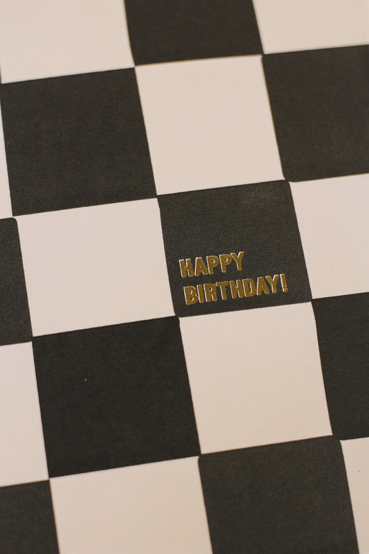 Chessboard Birthday Greeting Card