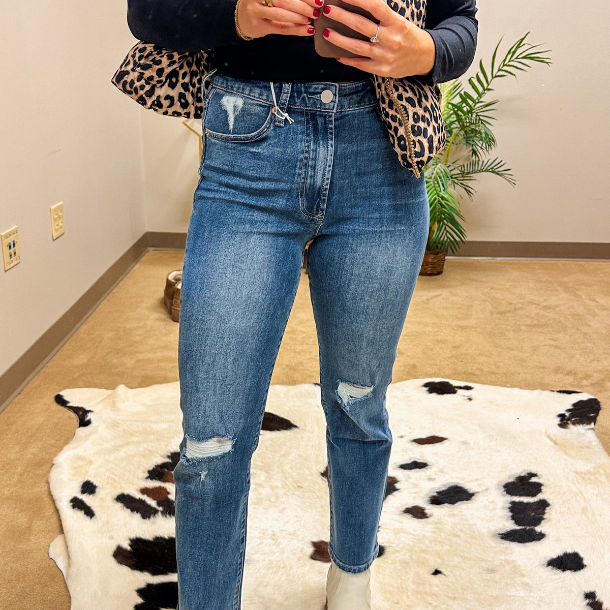 Frankie High Rise Straight Fit Dear John Jeans -2 Styles