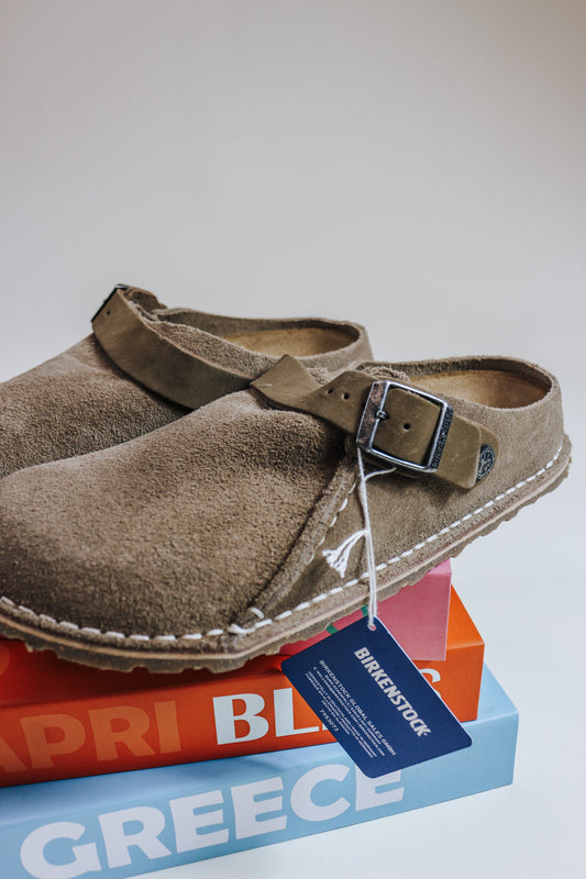 Lutry Premium Suede Grey Taupe Birkenstock