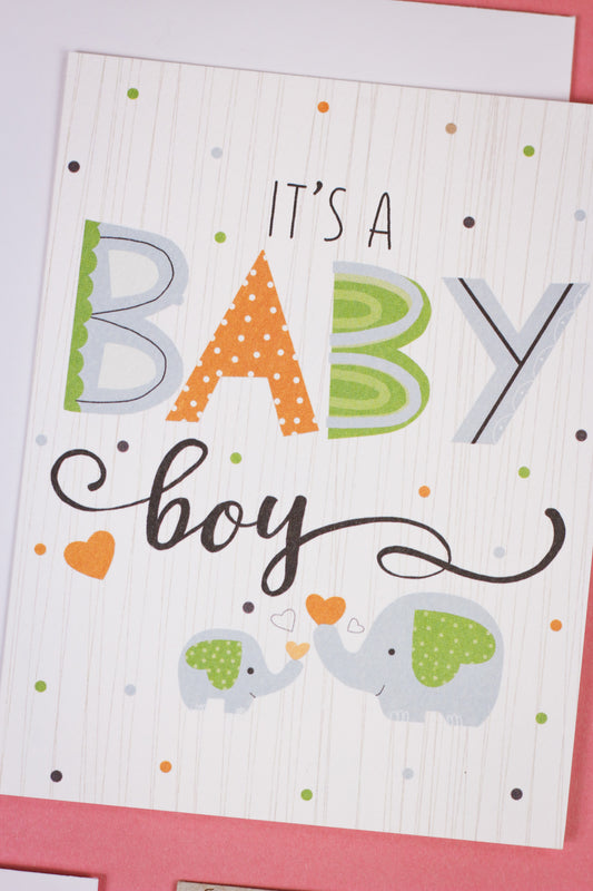 It's A Baby Boy Greeting Card