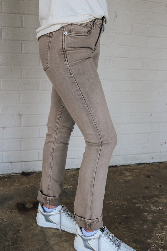 Blaire High Rise Slim Straight Cashmere Dear John Jeans