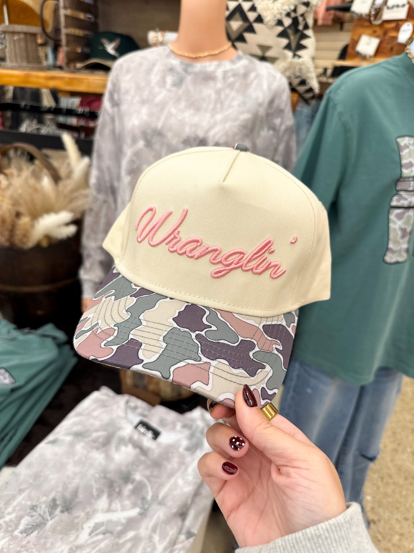 Wranglin' Camo Trucker Hat