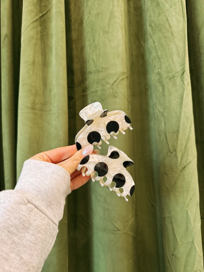 Women's Polka Dot Hair Claw Clip