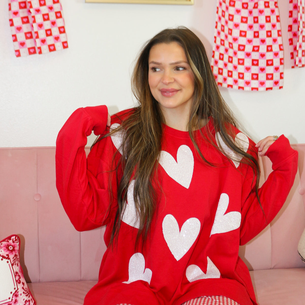 Mud Pie Valentine's Sparkle Top