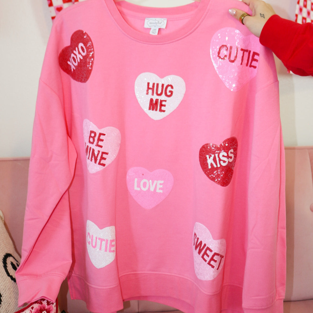 Mud Pie Valentine's Sparkle Top