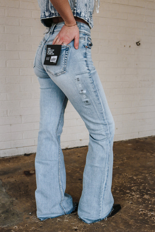 Silver Suki Mid Rise Flare Jeans