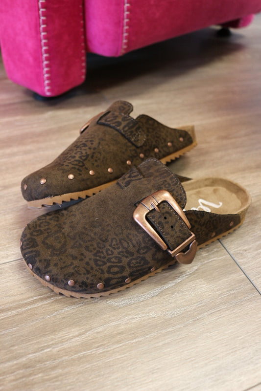Boston Taupe Leopard Slip On Shoe
