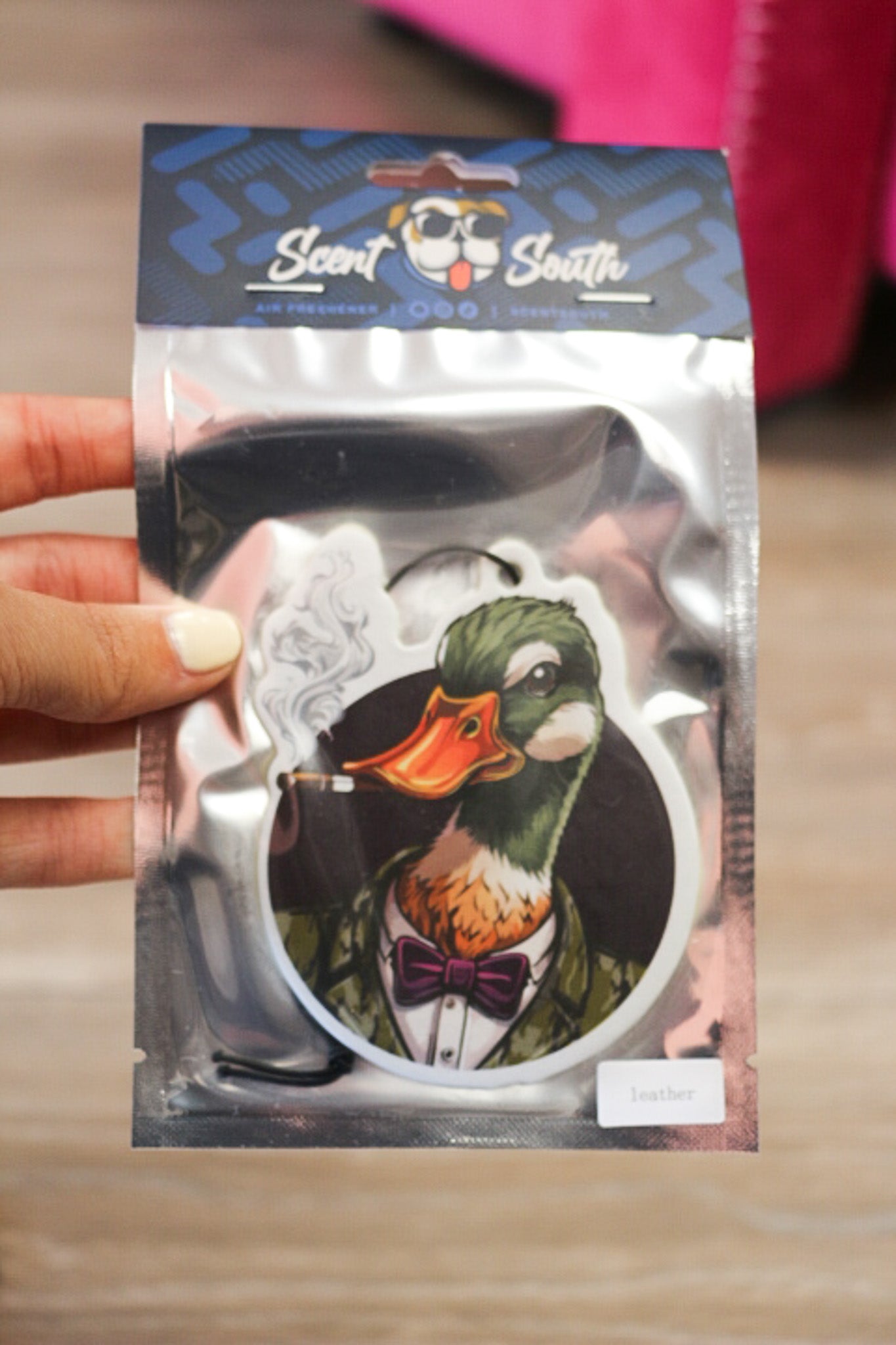 Smoking Duck Freshie -Leather