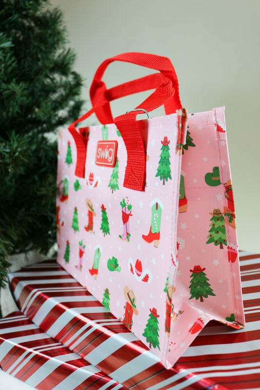 Howdy Holidays Small Reusable Bag Swig