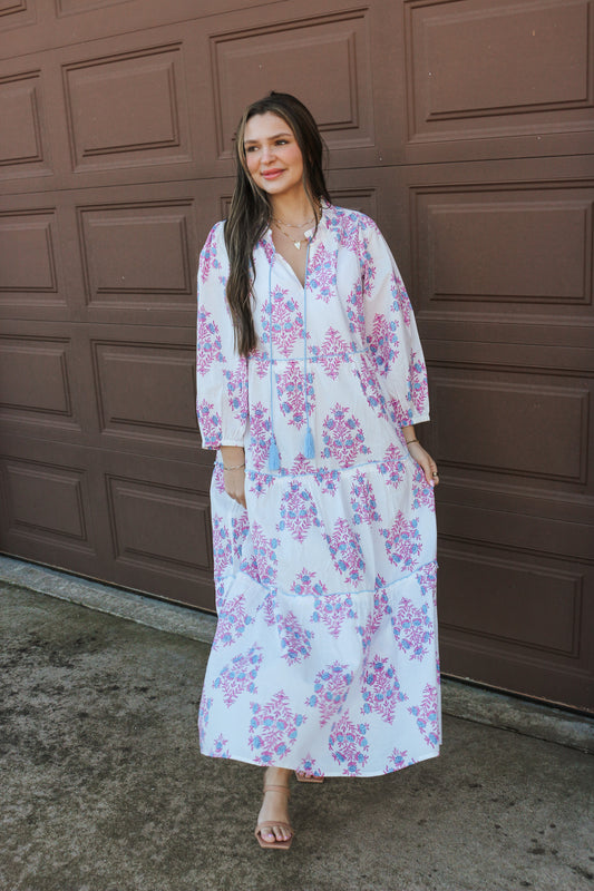 Pretty In Paradise Floral Dress -2 Colors