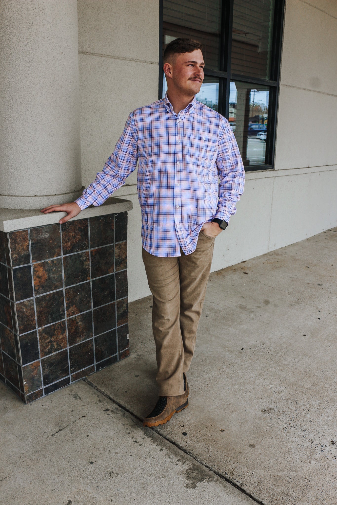 Men's Sunset Blue Striped Shirt