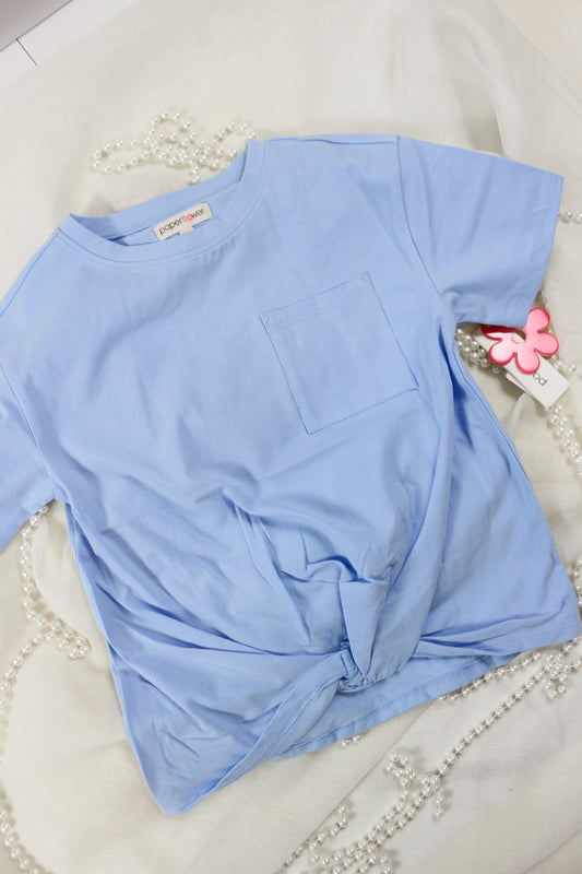 Youth Girls Knotted Top -3 Colors