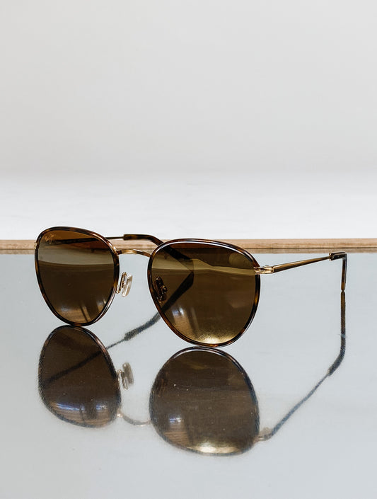 Noni Polarized Classic Gold Sunglasses