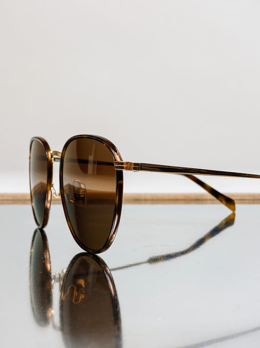 Noni Polarized Classic Gold Sunglasses
