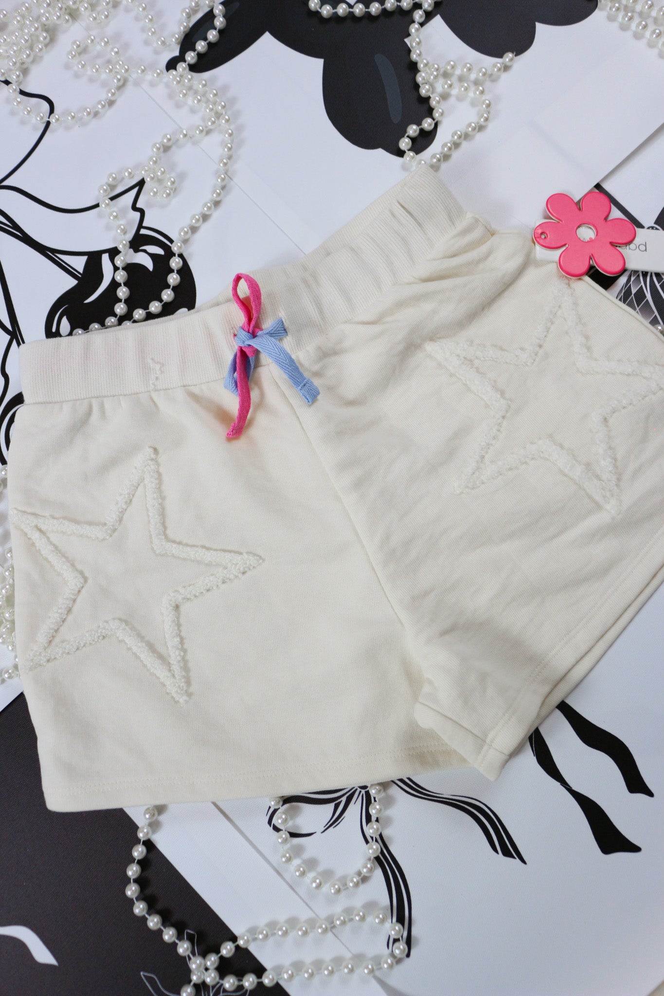 Youth Girls Star Chenille Shorts