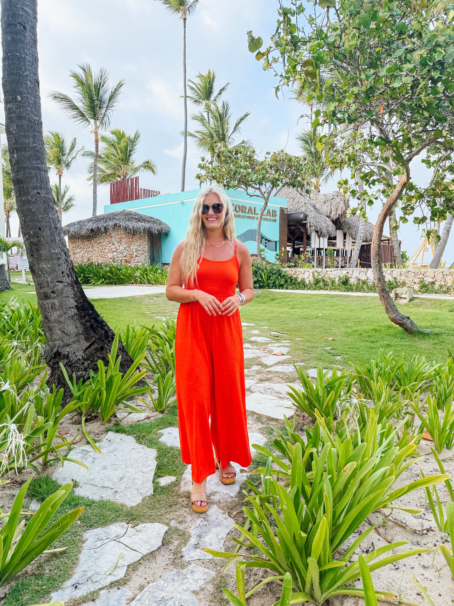 Pretty Moments Tomato Red Jumpsuit