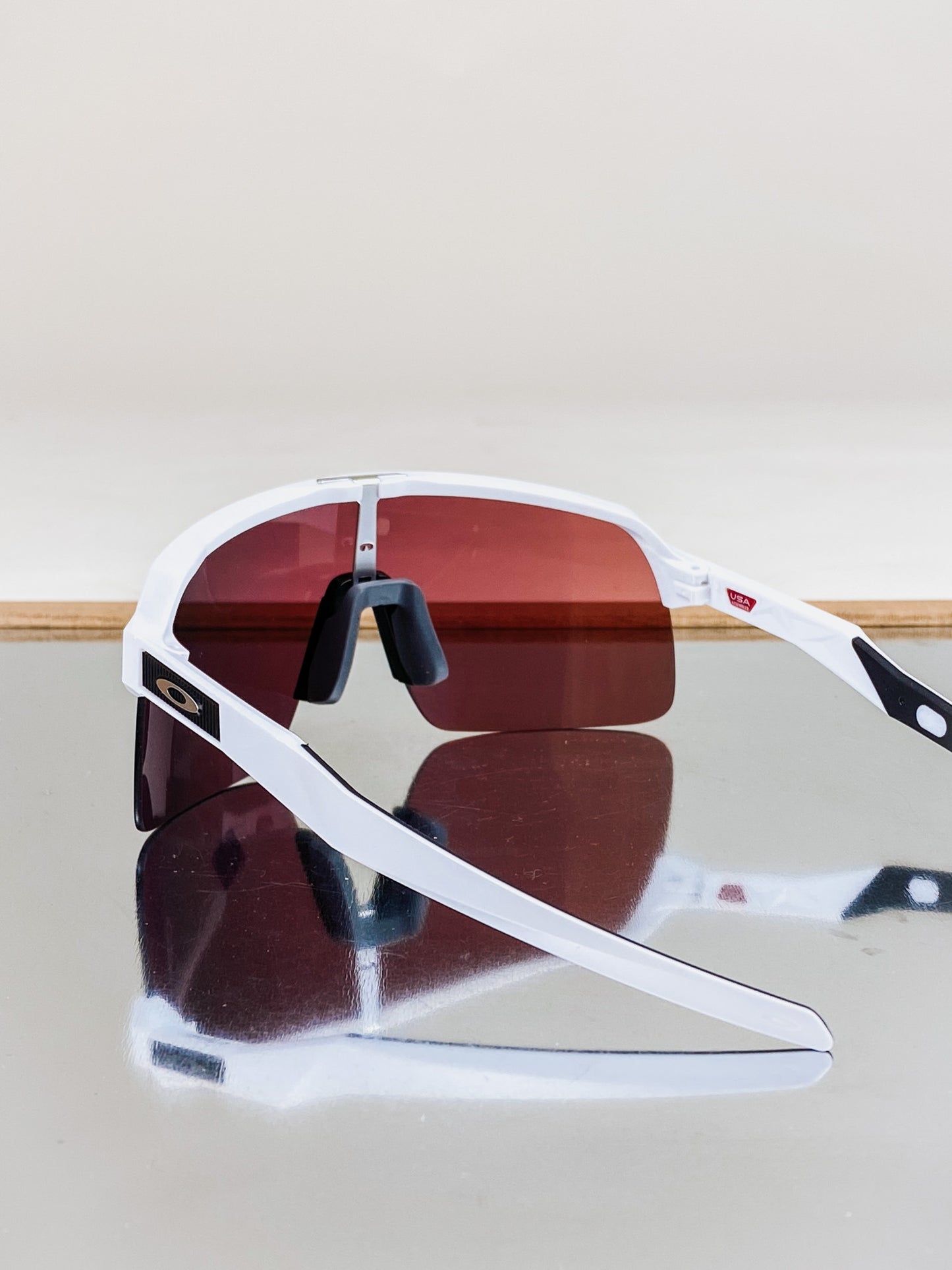 Mens Oakley White Frame Sunglasses