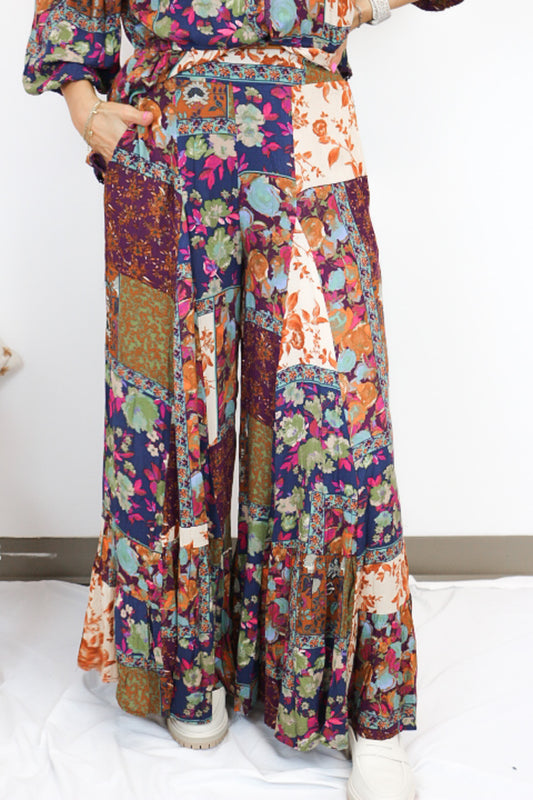 Floral Dreams Plum Pants