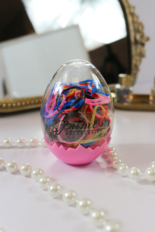 Rubber Elastic Hair Ties Easter Egg -4 Colors