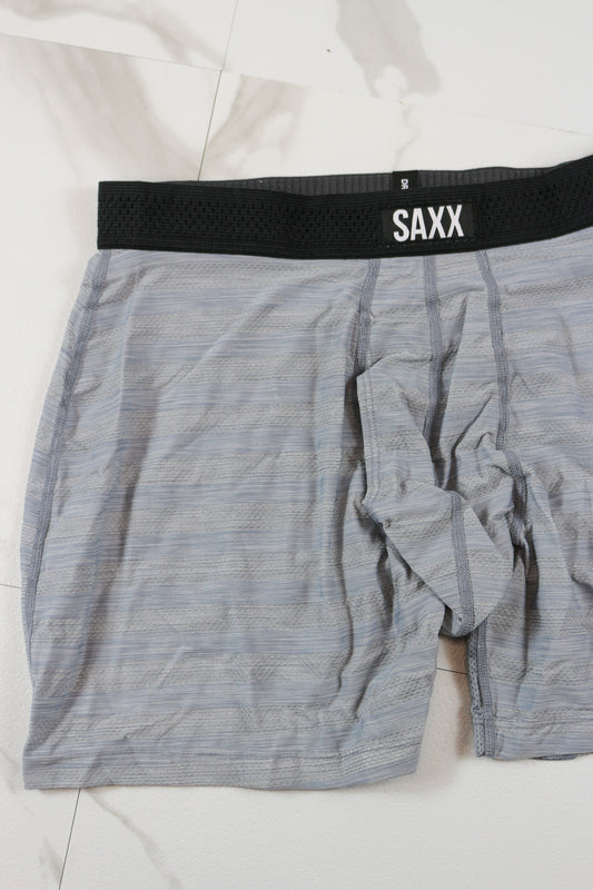 SAXX DropTemp Cooling Mesh Heather Grey Cooling Mesh Boxer Brief 5"