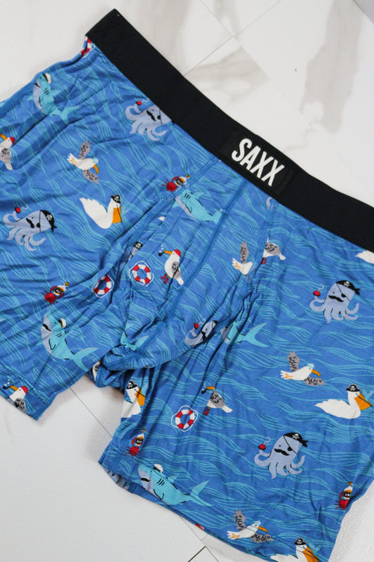 SAXX Ultra Super Soft Lake Blue Comfort Blend Boxer Brief 5"
