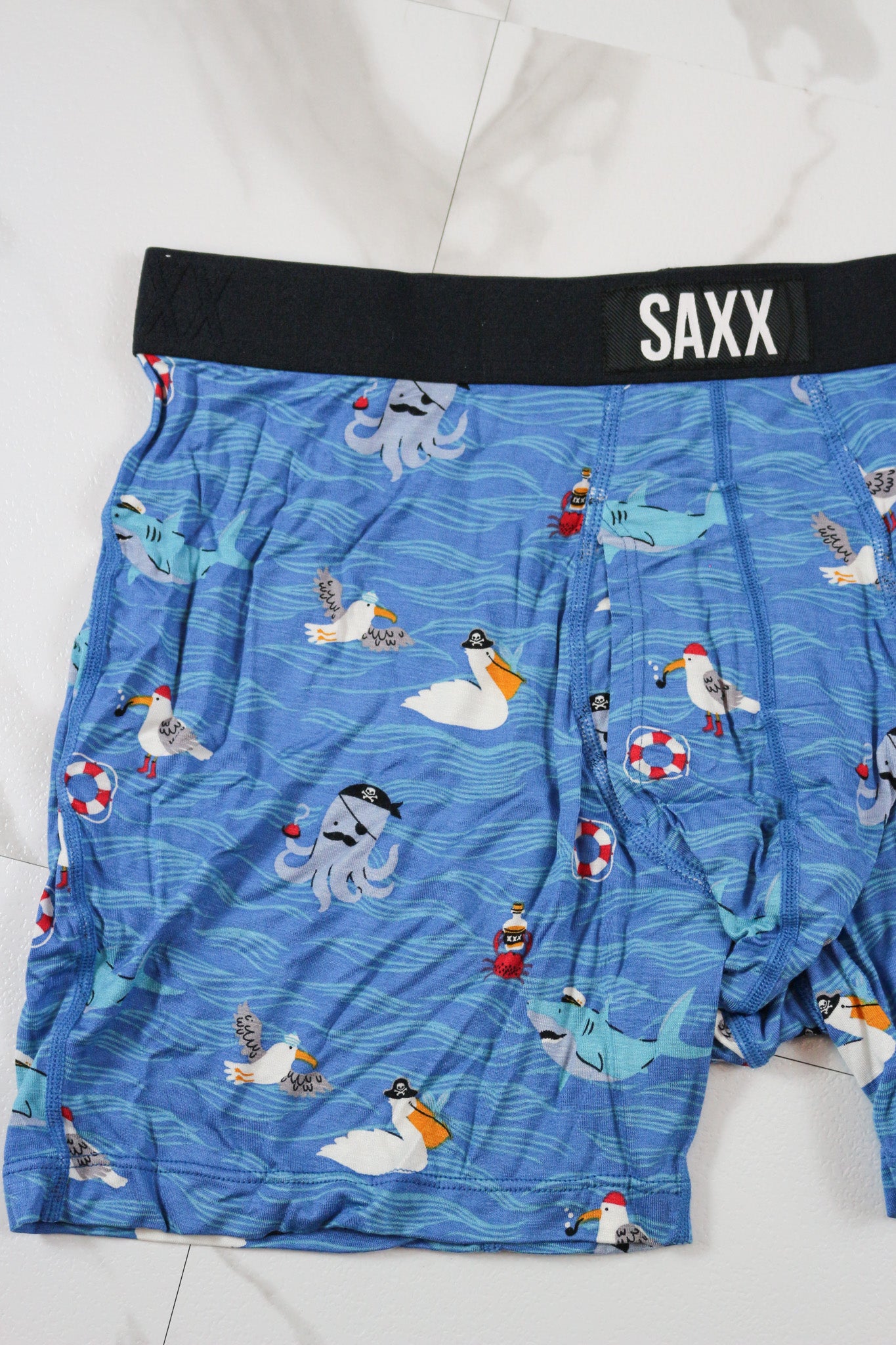 SAXX Ultra Super Soft Lake Blue Comfort Blend Boxer Brief 5"