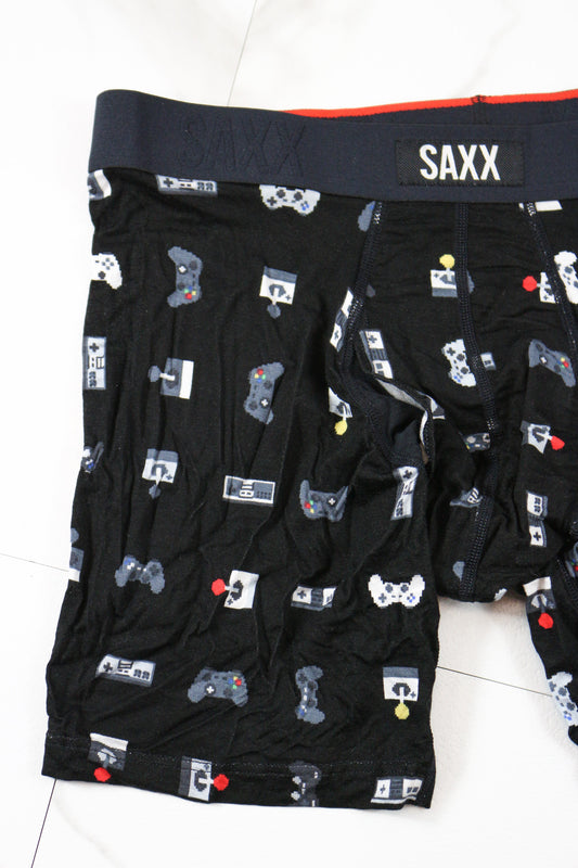 SAXX Vibe Xtra Soft Comfort Gamer-Black Boxer Brief 6"