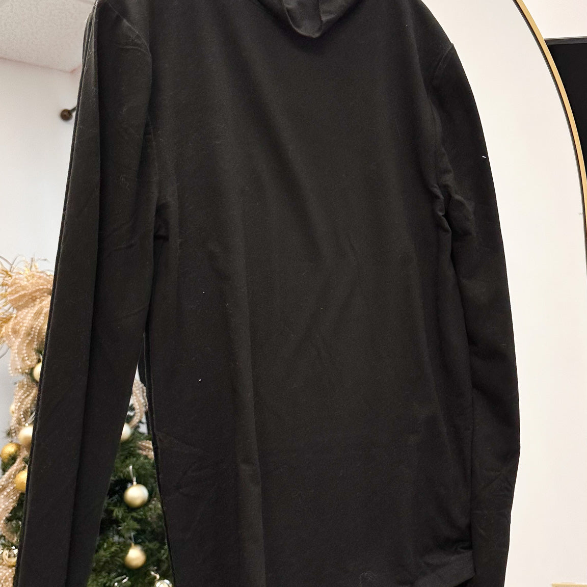 Mutual Agreement Solid Mock Neck Top