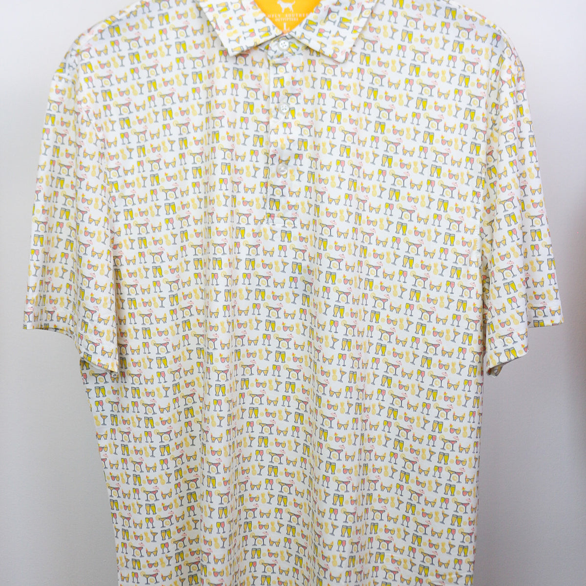 Mens Water Dude Printed Polo