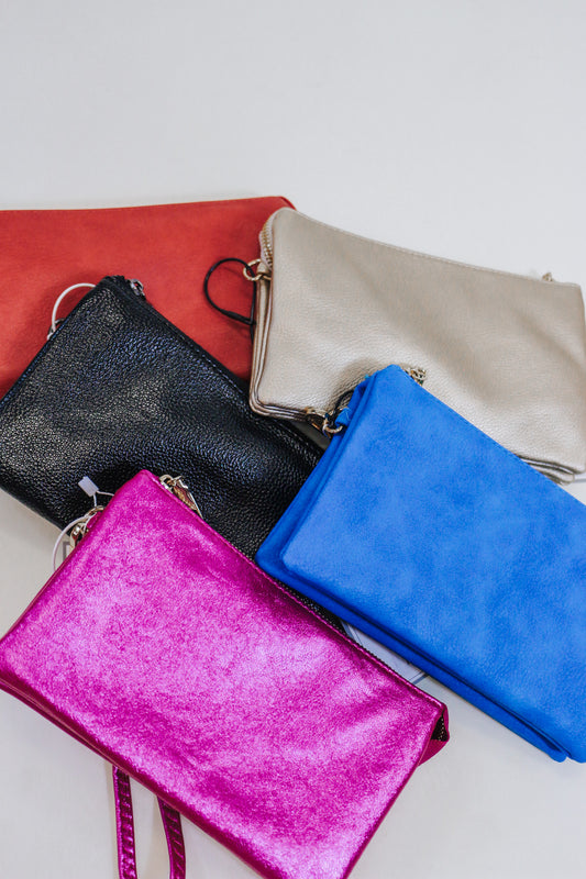 Riley Crossbody Wristlet Bag-12 Colors