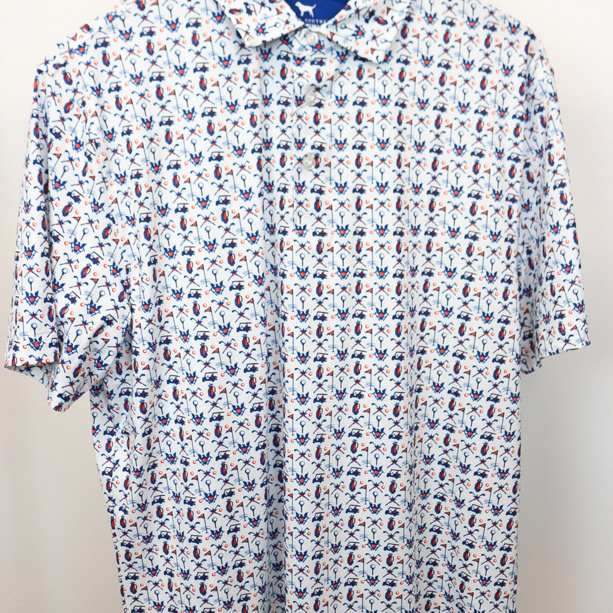 Mens Water Dude Printed Polo