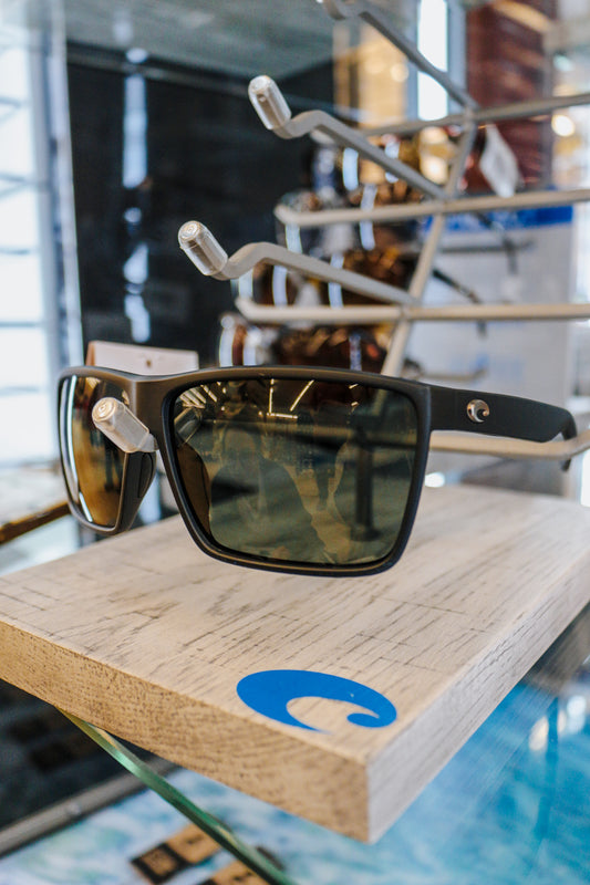 Rincon Polarized Black Grey Costa Sunglasses - Black Grey