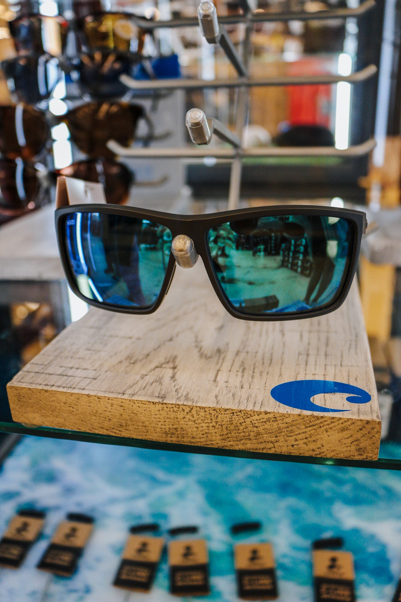 Costa Grey Rinconcito Polarized Blue Lens Sunglasses