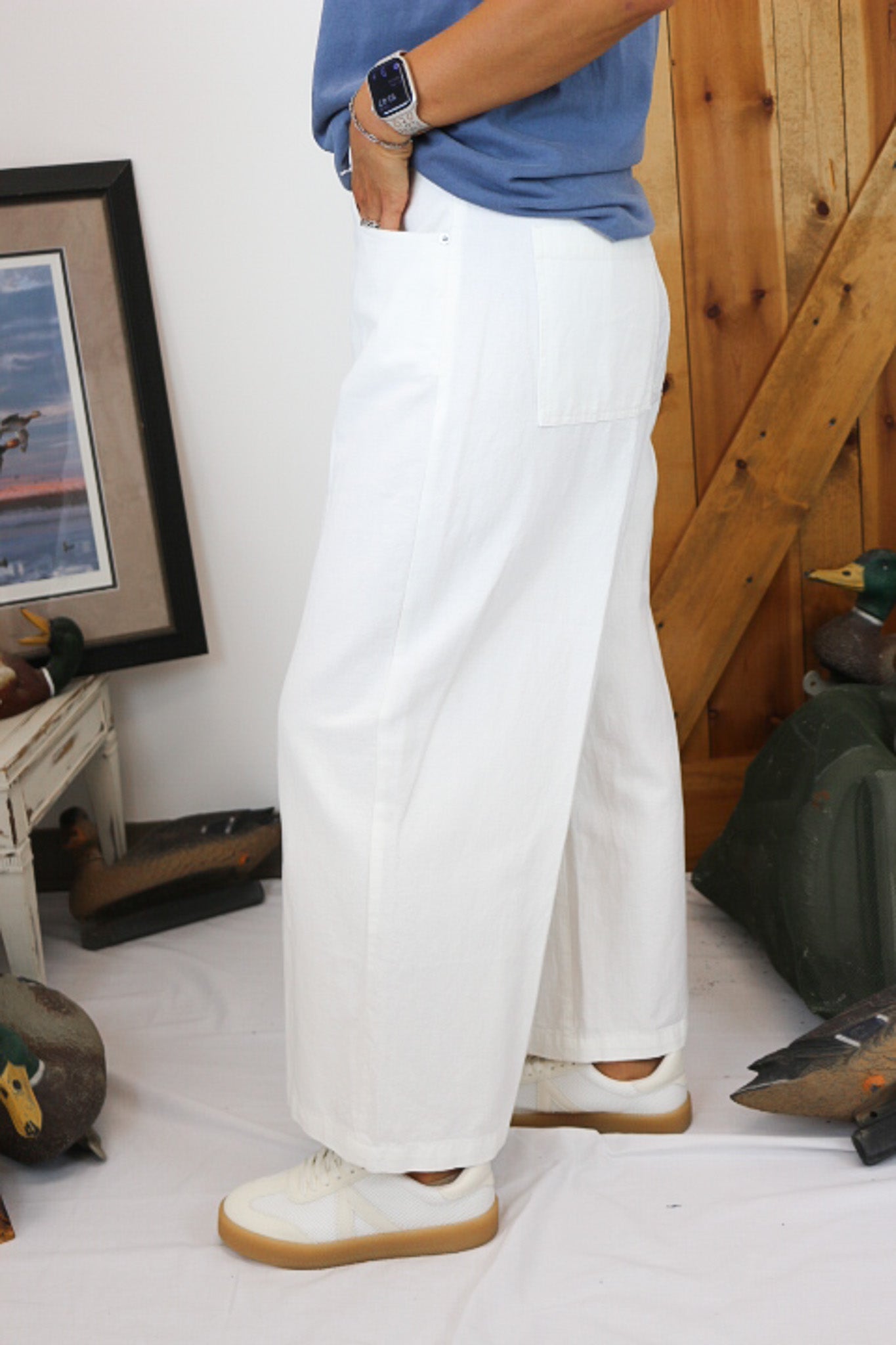 Audrey White Wide Leg Jeans By Dear John