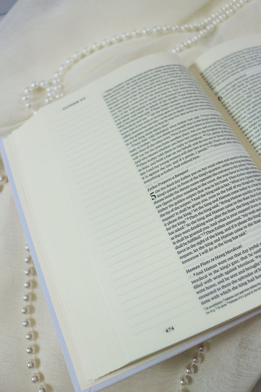 Happy Coral Dot Esv Journaling Bible