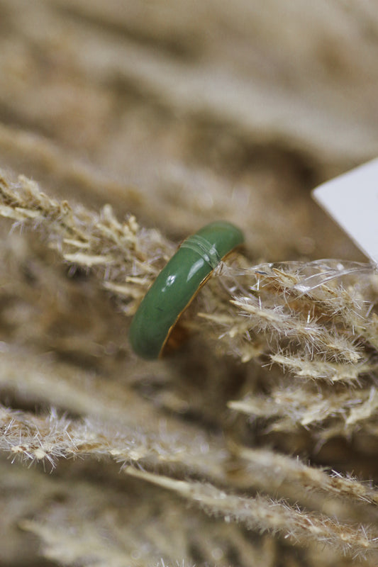 Green & Gold Ear Cuff - Water Resistant