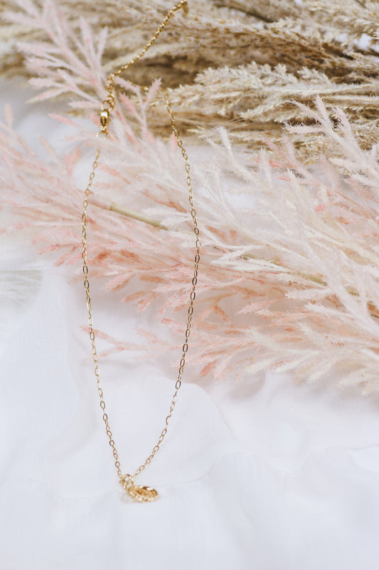 Gold Sealed With Love Initial P Necklace - Water Resistant