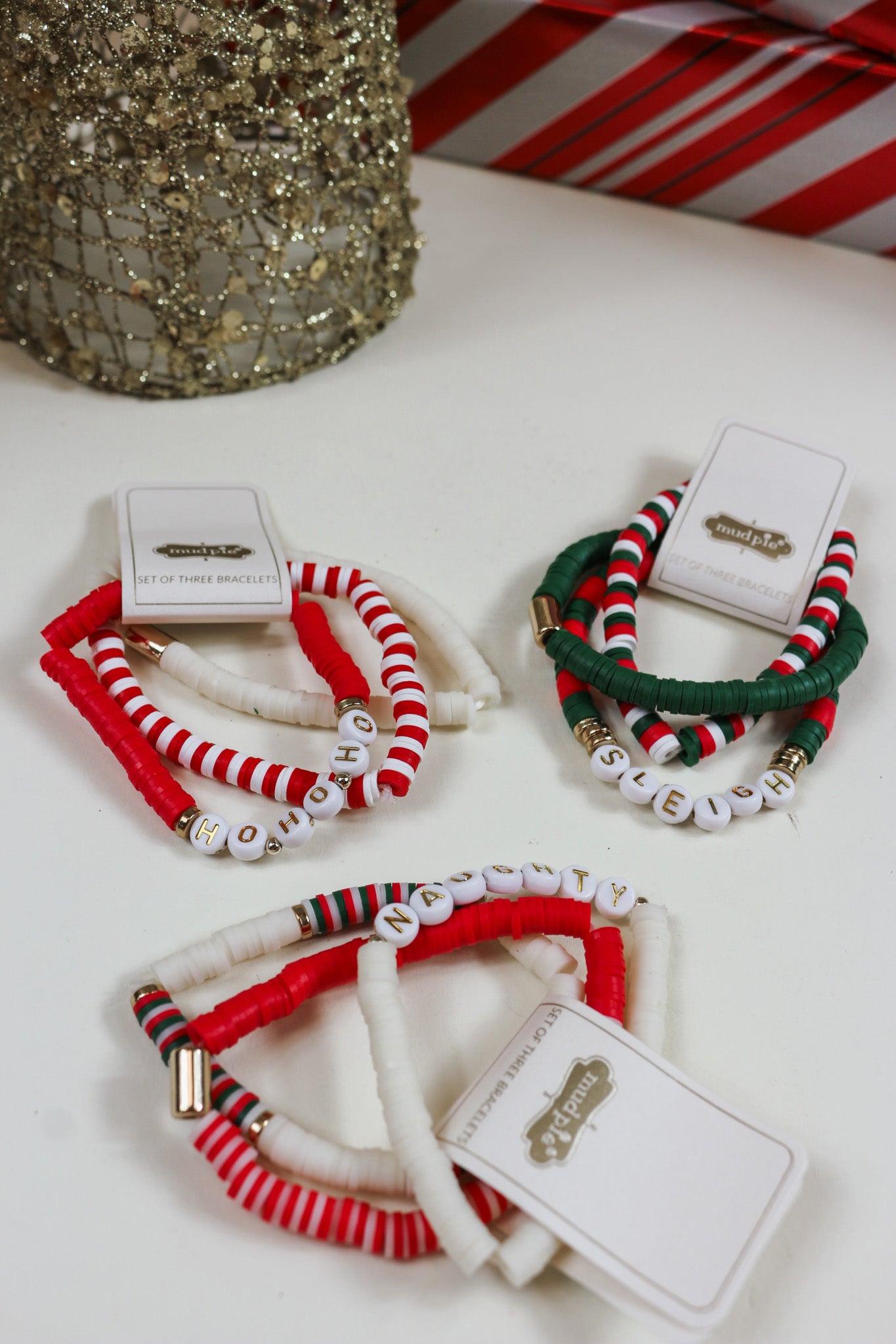 Christmas Holiday Beaded Bracelets -3 Colors – Dales Clothing Inc