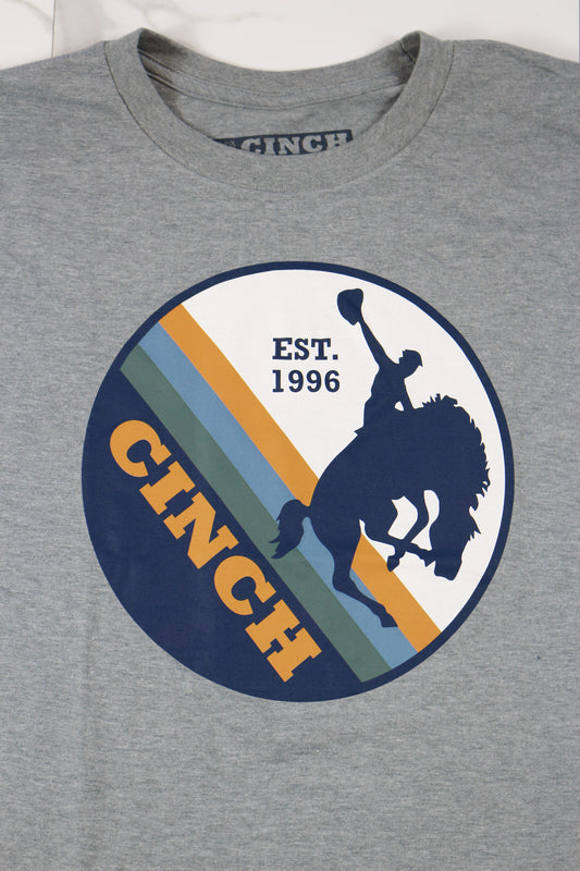 Men's Grey Bucking Bronc Tee