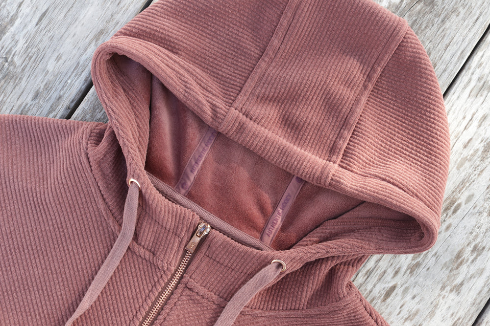 Hooey Cowgirl Maroon Corduroy 1 and 4-Zip Hoodie