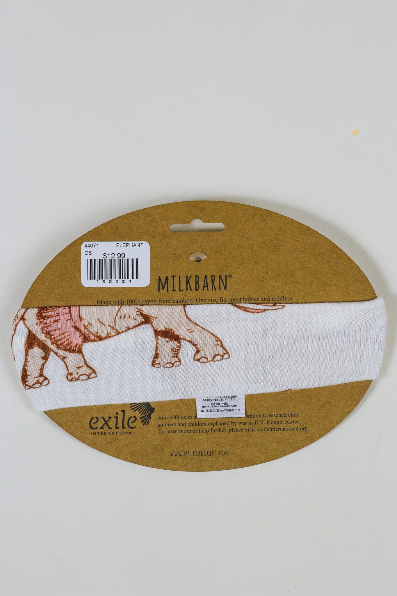 Tutu Elephant Bamboo Knotted Headband