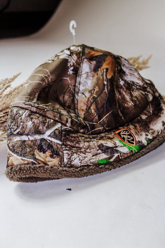 Drake Sherpa Silencer Realtree Edge Beanie