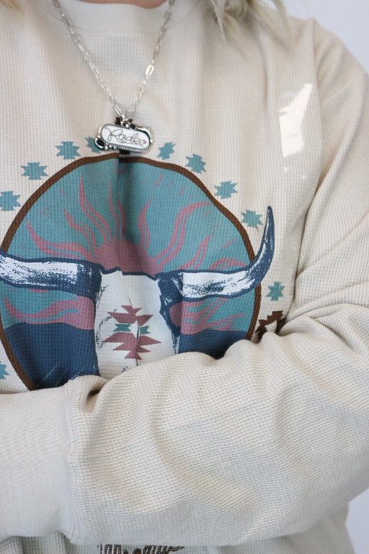 Women's Wrangler Cement Long Sleeve Graphic Girlfriend Tee