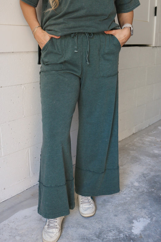 Keep Your Cool Crop Wide Leg Pant - 2 Colors