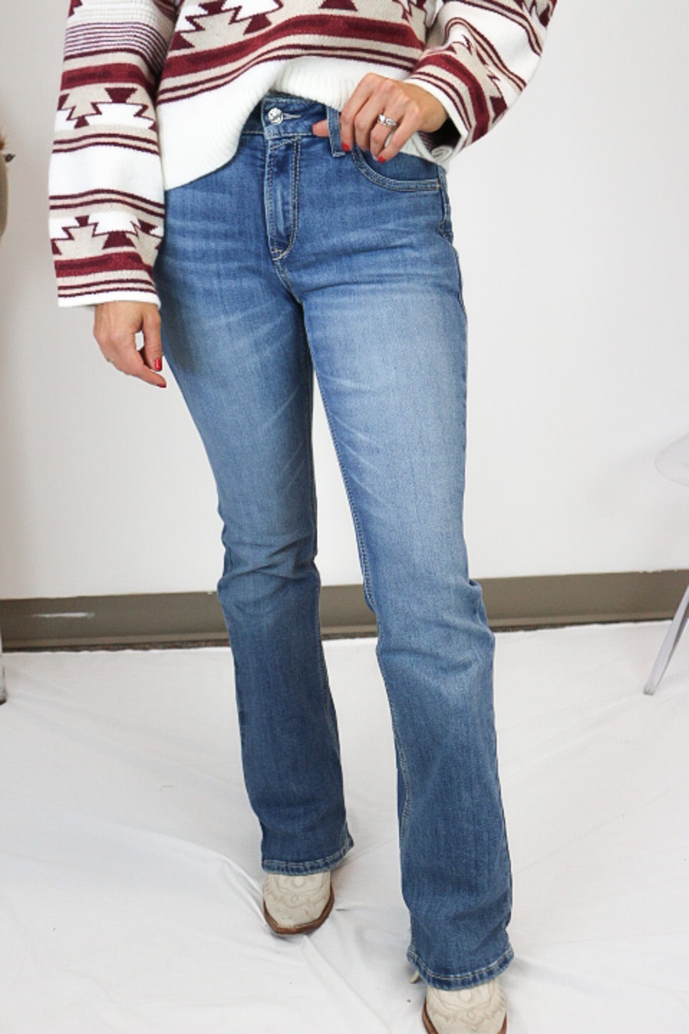 Women's Ariat High Rise Rowyn Boot Cut Jean