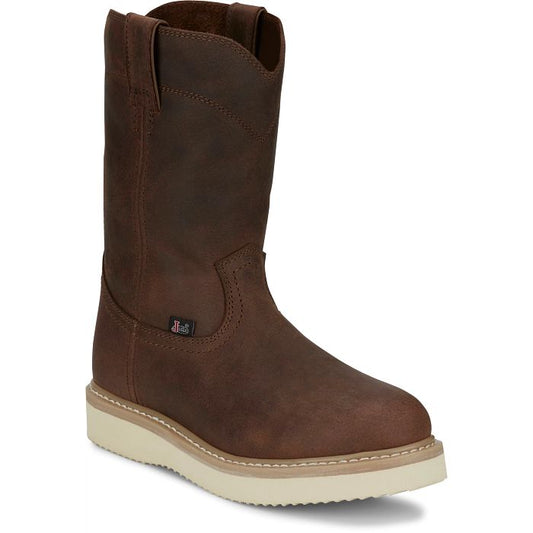 Justin Men's Pecan Brown Ram 10" Work Boot