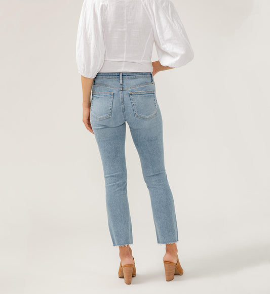 Women's Most Wanted Mid Rise Ankle Straight Leg Jeans By Silver